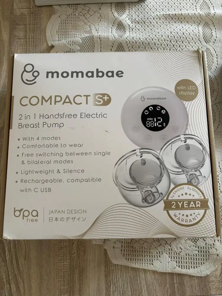 WTS Pompa Asi Momabae Compact S+ 2 in 1 Handsfree Electric Breast Pump