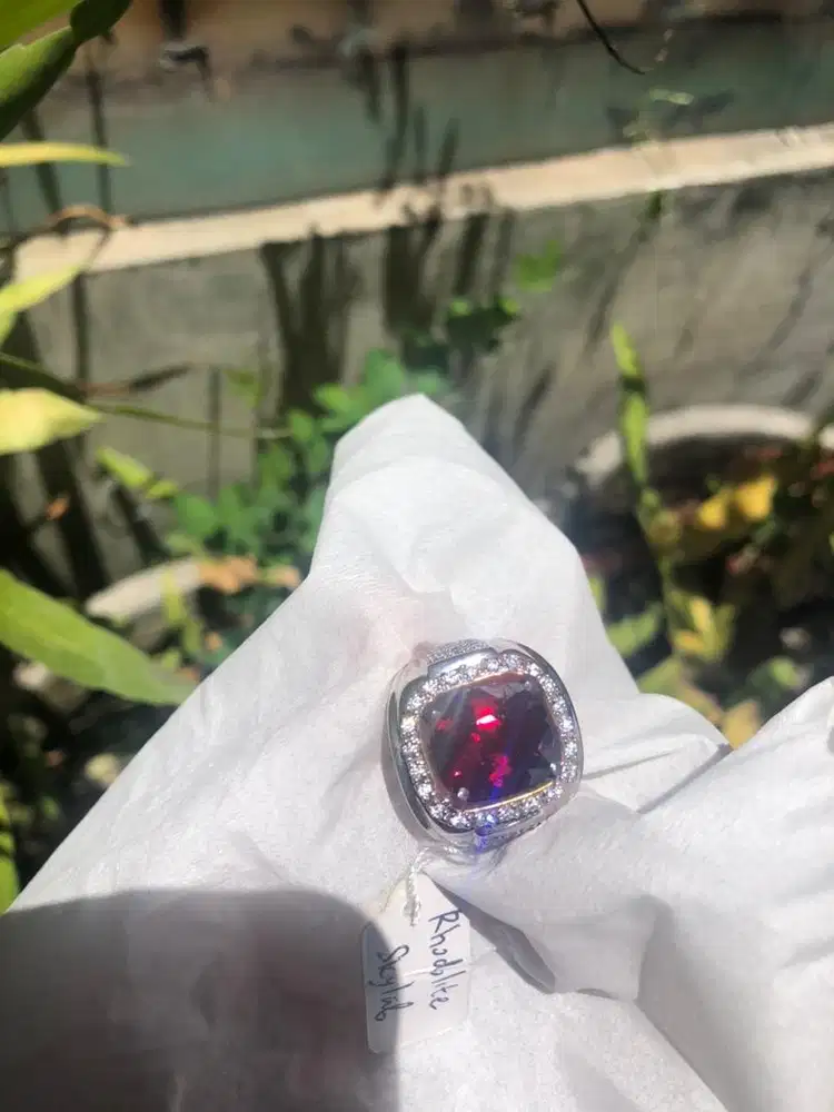 Paket triple Natural Rhodolite Chrome Tourmaline Green Apatite