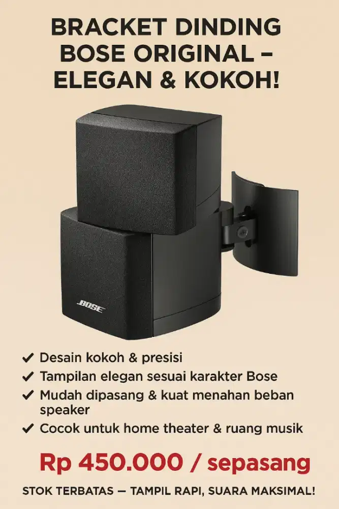 Bose Wall Mount Bracket