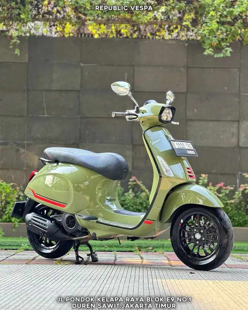 DIJUAL CEPAT VESPA SPRINT S150 IGET ABS LED TH 2023 GREEN TENANCE
