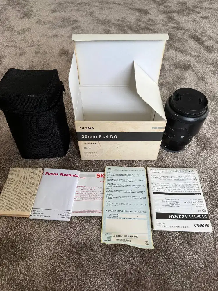 Lensa Sigma Art 35mm F1.4 DG HSM For Sony