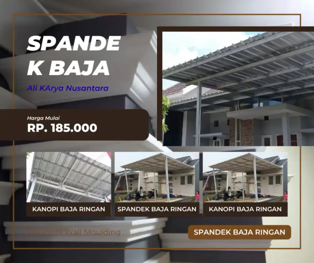 Jasa Pasang Spandek Baja Ringan Plush Bahan