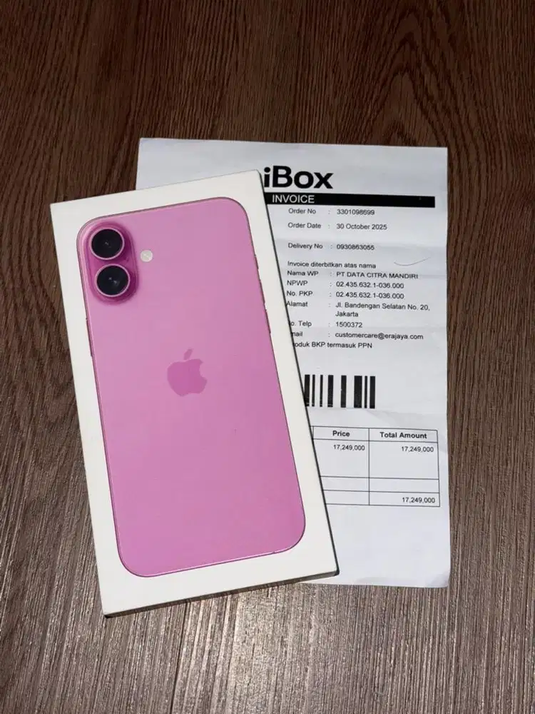 IPhone 16 Plus Pink 128GB NEW SEGEL IBOX