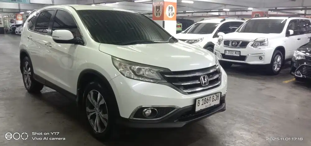 Honda CRV 2.4 Prestige 2013 Putih Tangan 1 Low KM Pajak Panjang Dp 8jt