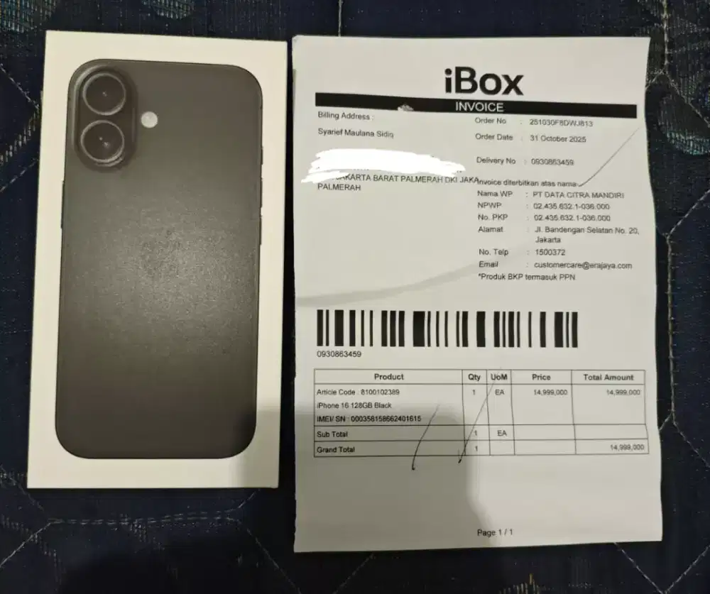 iPhone 16 128 iBox segel