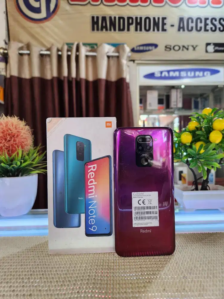 Redmi Note 9 Ram 4+4Gb/ 64Gb Fullset Mulus Original 100% Bergaransi