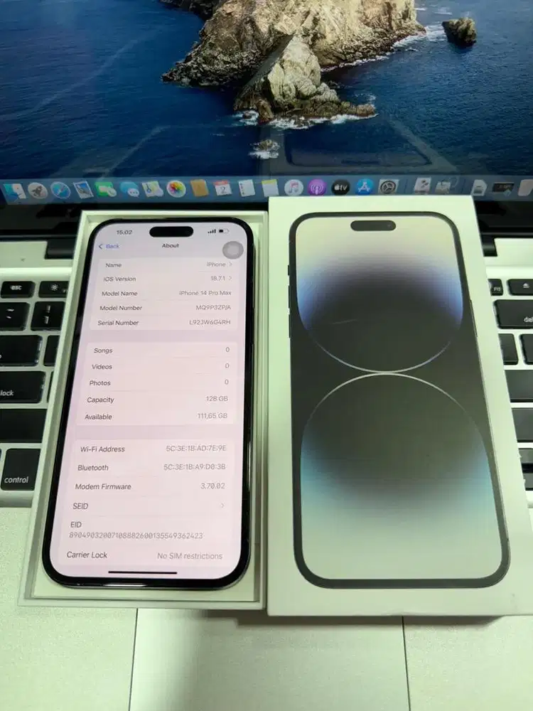 iPhone 14 Pro Max 128G Space Black ex inter cukai