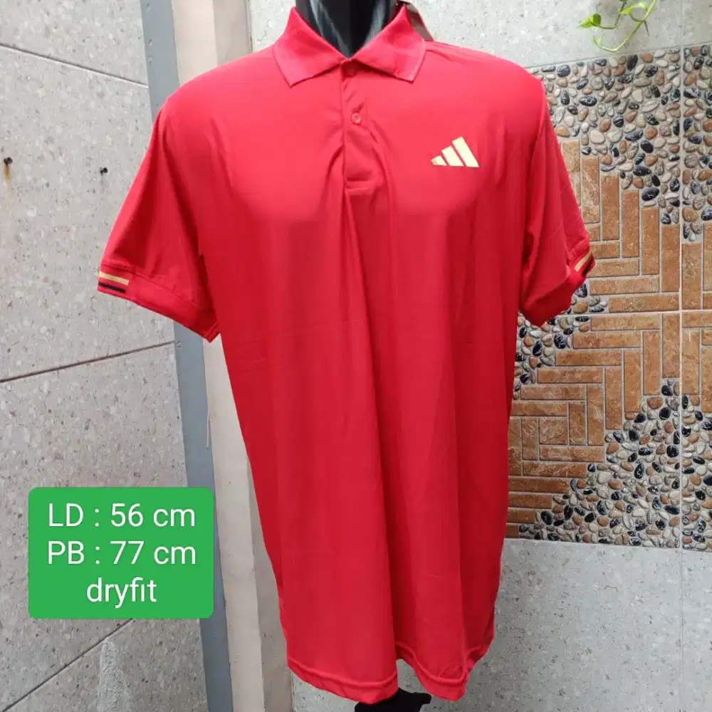 Kaos kerah dry fit kaos dry fit merah kaus kerah kaos olahraga 2XL