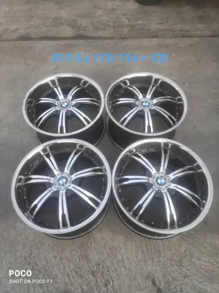 Rep AVARUS USA R19 Pcd 5 x 112/114 + 120 (BMW) lebar 8,5 + 9,5 off 45