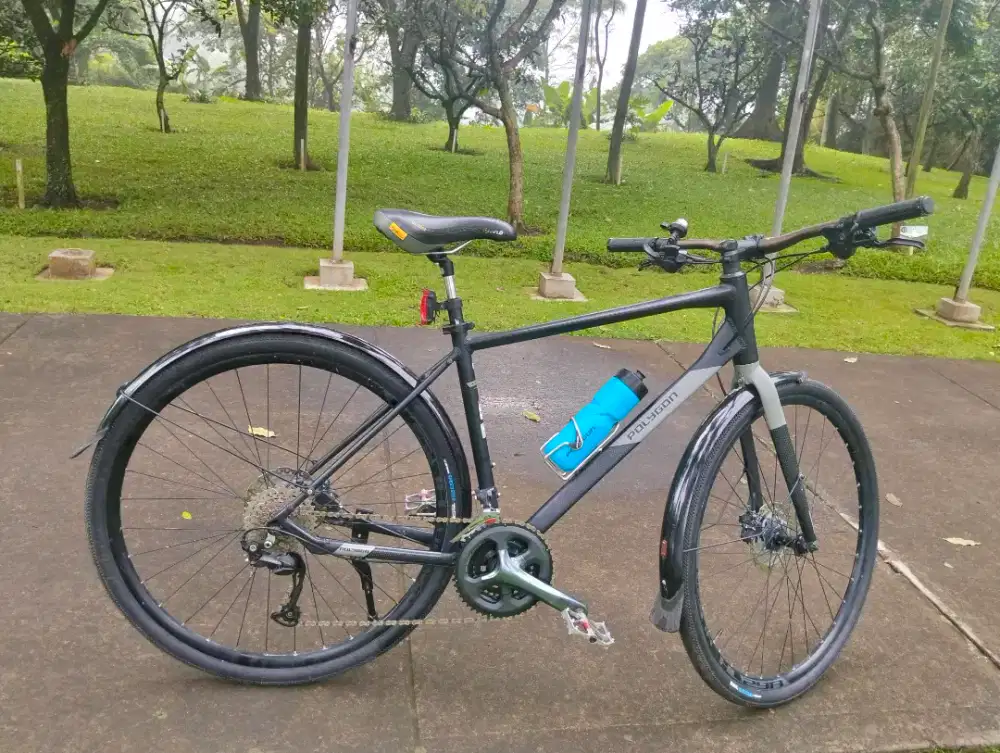 POLYGON PATH 3 hybrid bike up-grade mantap