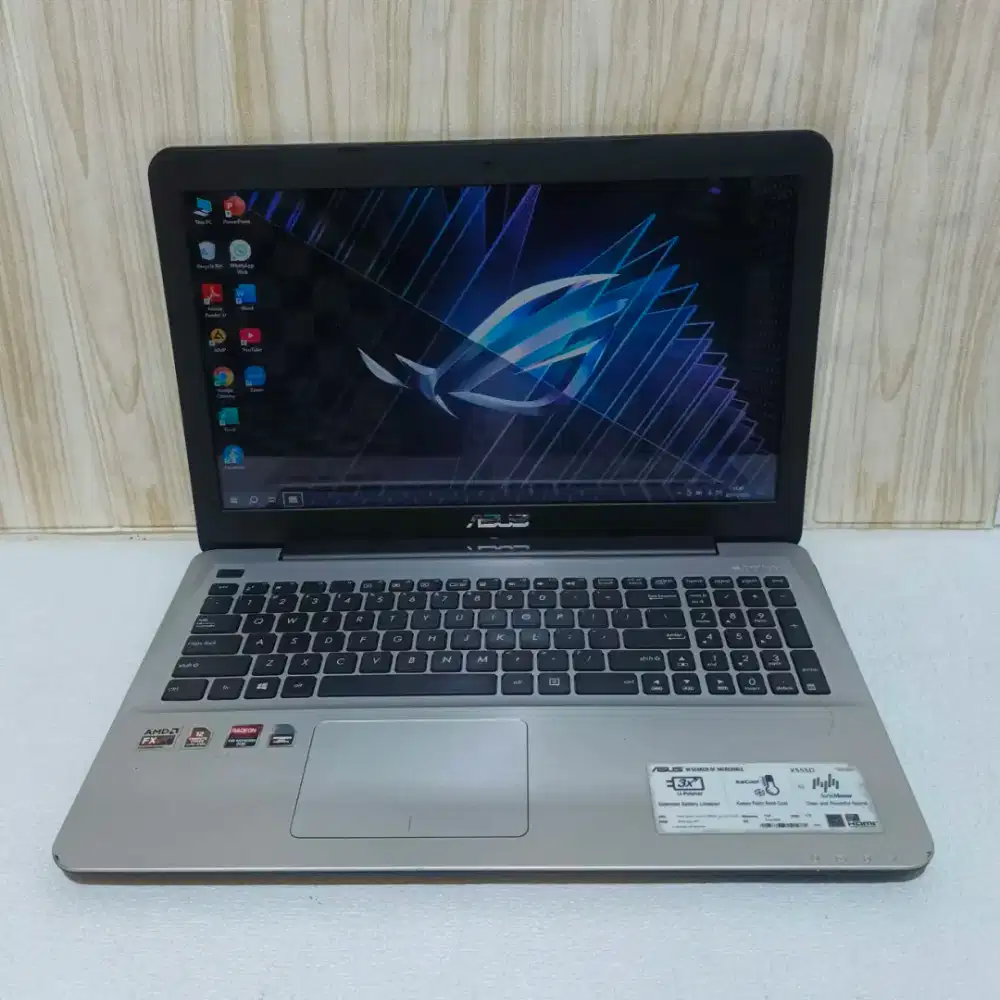 Asus X555DG 15inch slim AMD-FX8800P Gaming & Editing bogor