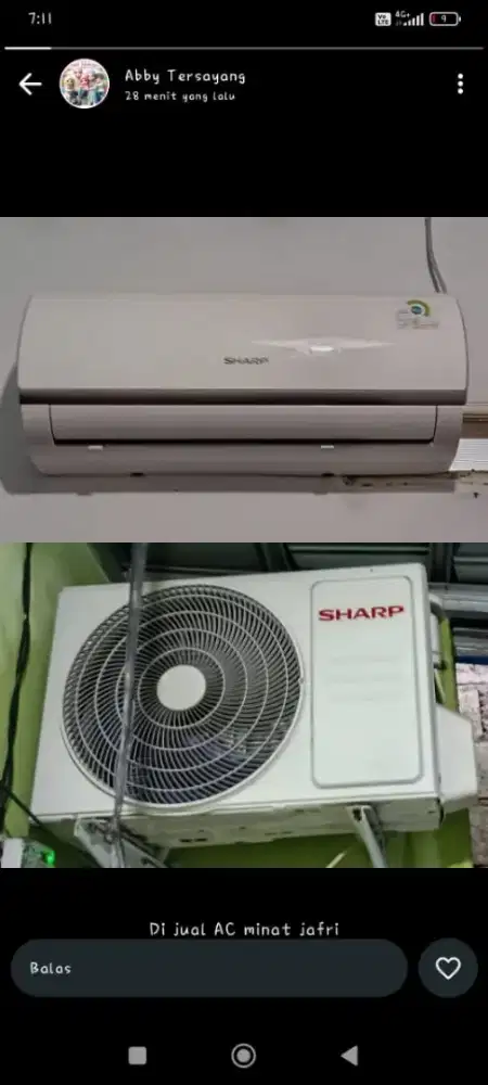 AC SHARP AH-A5ZCY NEW 1/2PK 344WATT LOW WATT