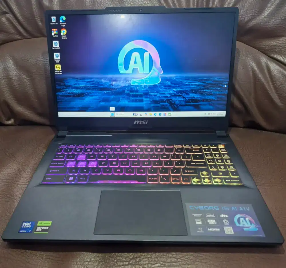 Jual laptop MSI Cyborg 15 AI A1VEK Intel Core Ultra 7 155H