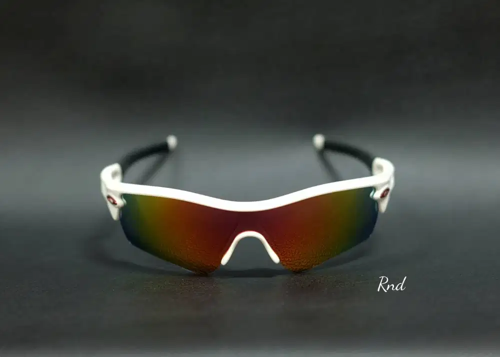 Kacamata Oakley Radar path asian fit polished white fire red am