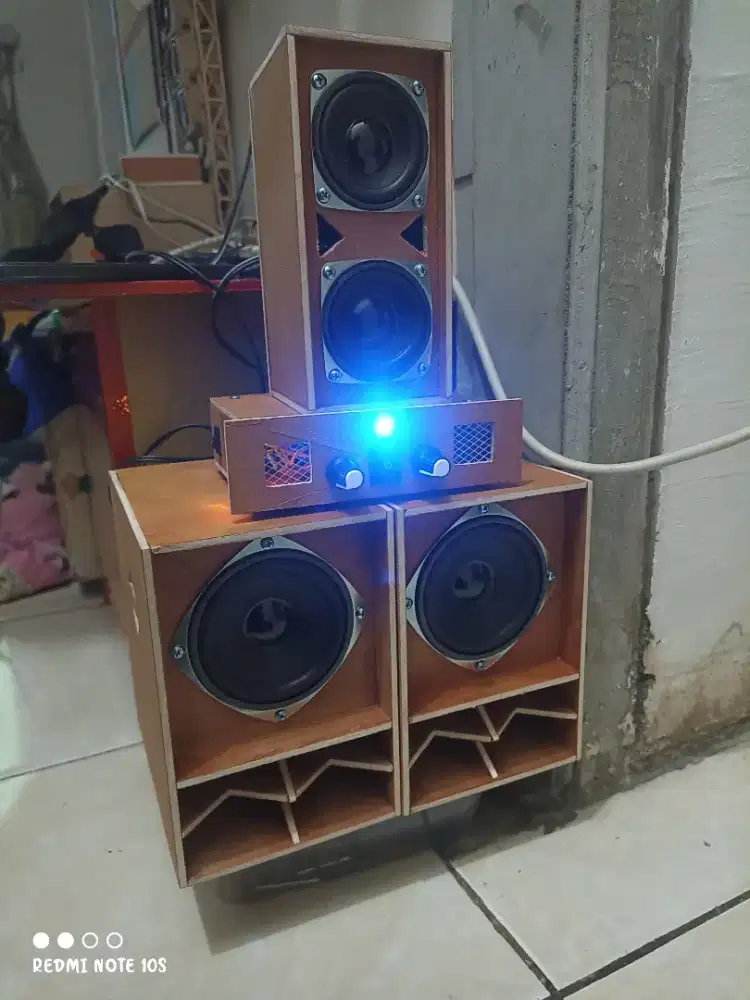 Sound miniatur 3 in model bok CBS dan amplimini stereo 5 volt BT