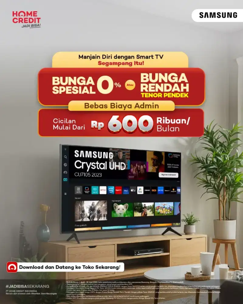 KREDIT TV TANPA DP DI HOME CREDIT