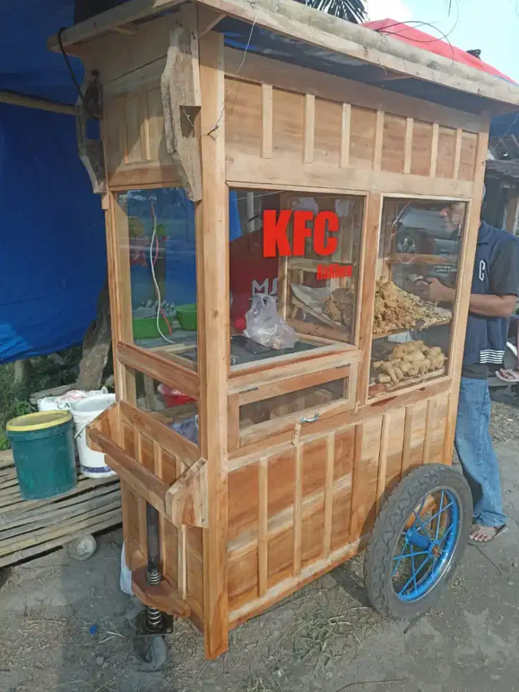 Gerobak Angkringan Bakso Mie Ayam PeceL Bubur Sate Martabak Ronde dlL