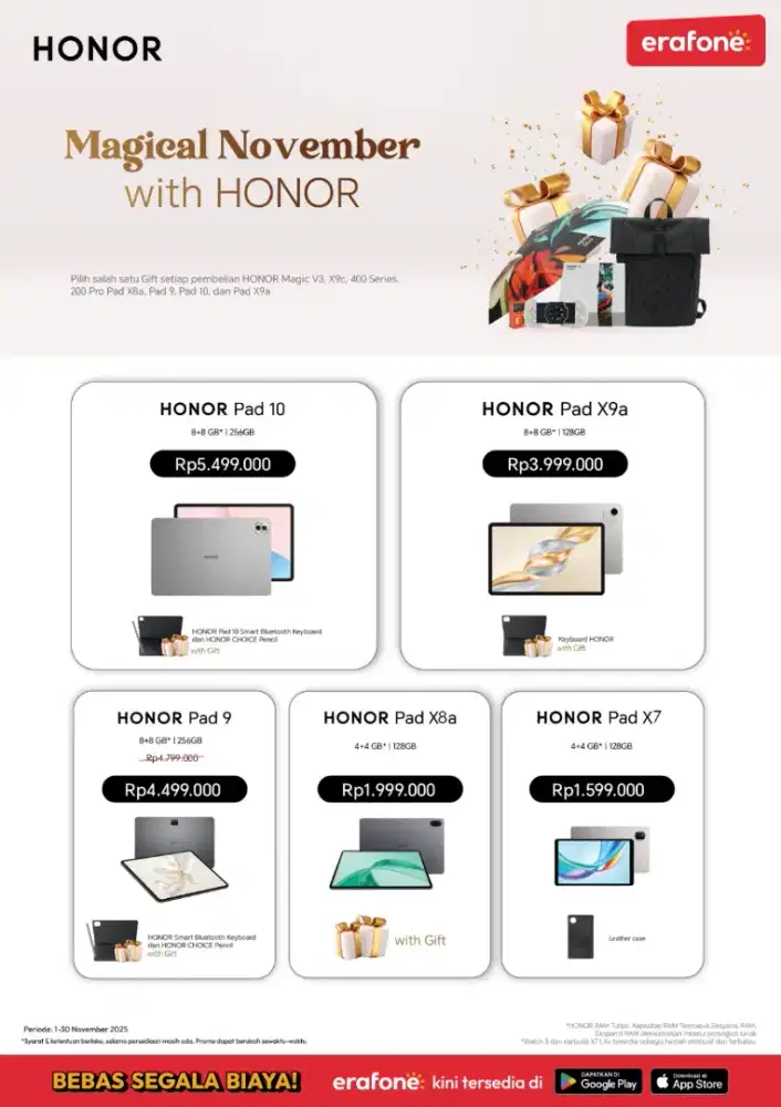 Hp Honor 400Lite  cicilan homecredit 0% Free 2x