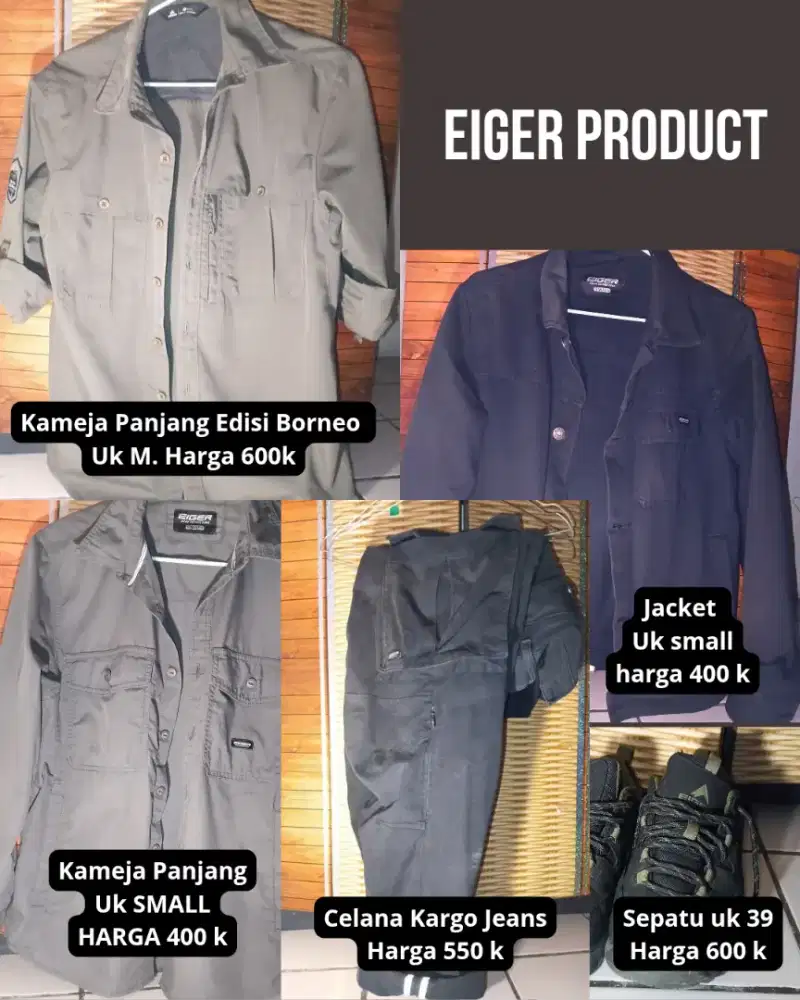 Eiger product bekas