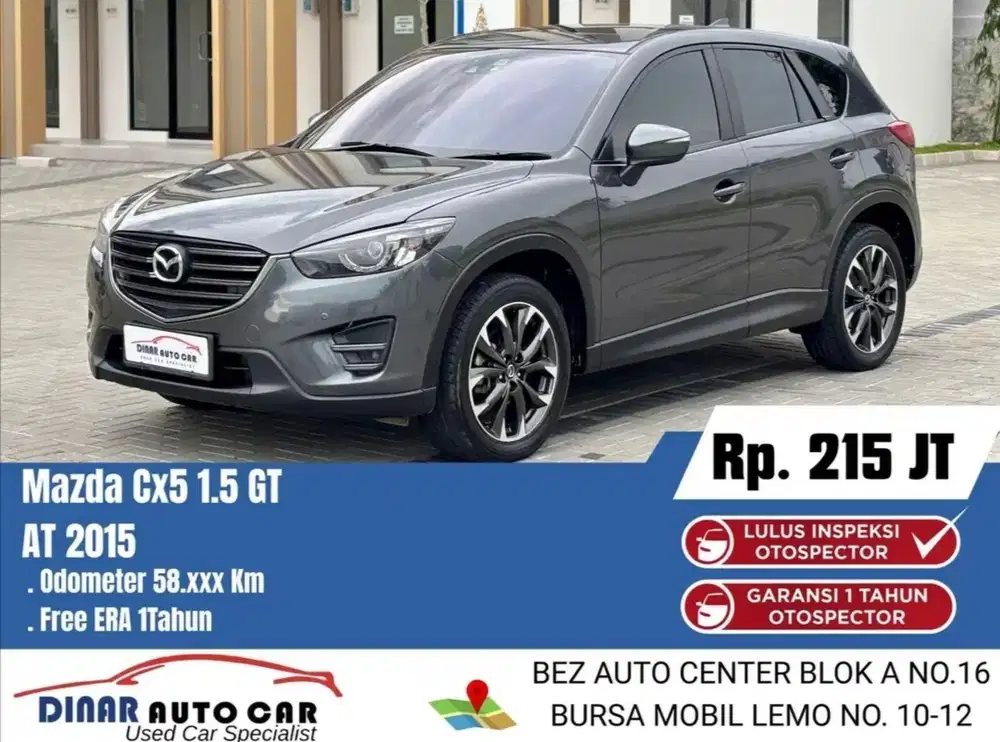 (40Jt) CX5 CX 5 2.5 GT 2015 Matic Abu Km 57Rb Warenty 1TH *Dinar Auto*