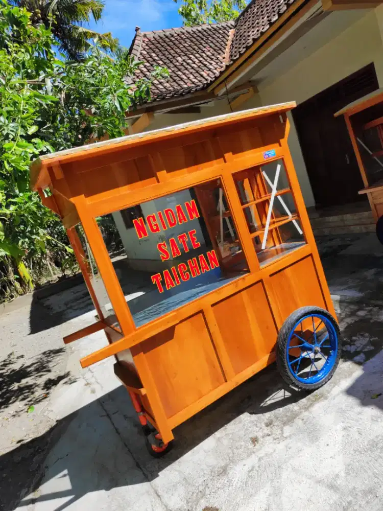 Gerobak Angkringan Bakso Mie Ayam PeceL Bubur Sate Martabak Ronde dlL