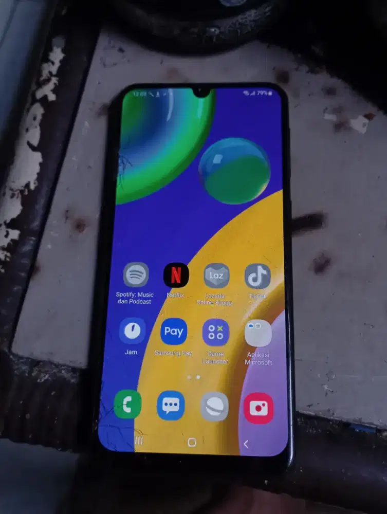 Samsung galaxy M21 ram 4g rom64g min layar kaya difoto fungsi normal