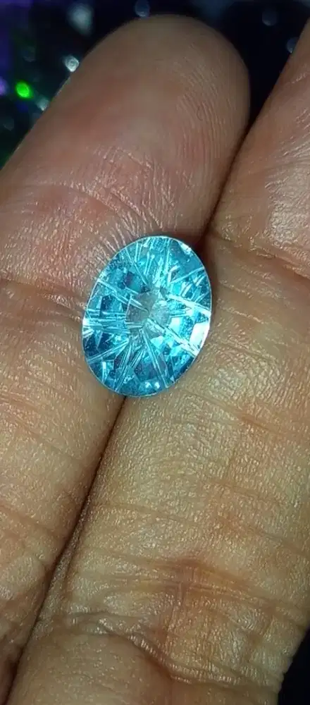 Batu blue topaz Swiss