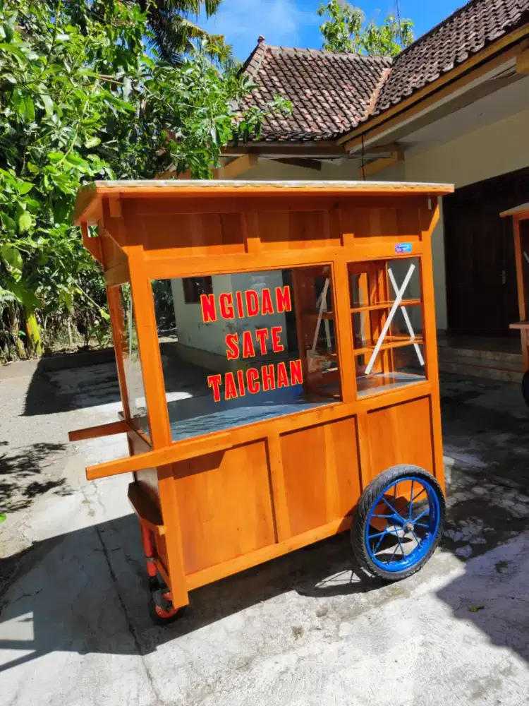 Gerobak Angkringan Bakso Mie Ayam PeceL Bubur Sate Martabak Ronde dlL