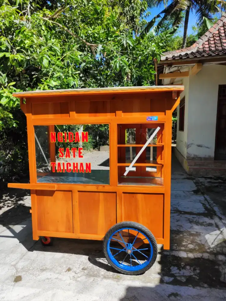 Gerobak Angkringan Bakso Mie Ayam PeceL Bubur Sate Martabak Ronde dlL