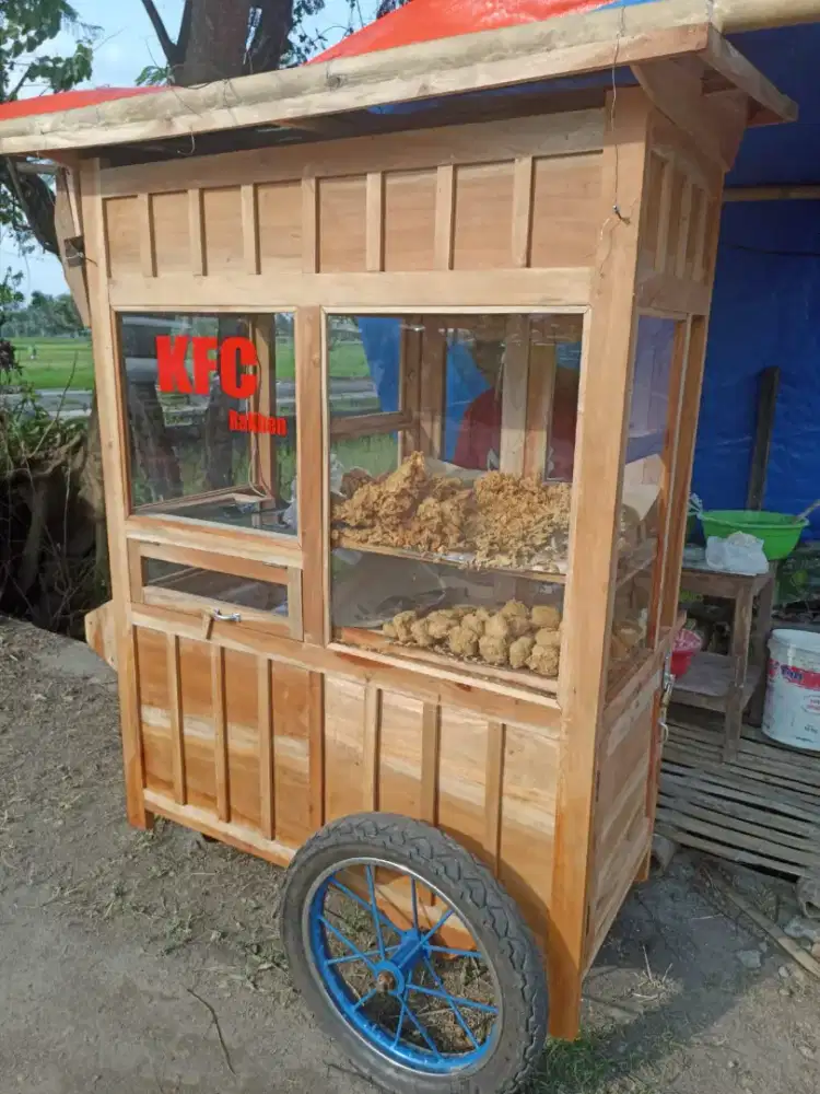 Gerobak Angkringan Bakso Mie Ayam PeceL Bubur Sate Martabak Ronde dlL