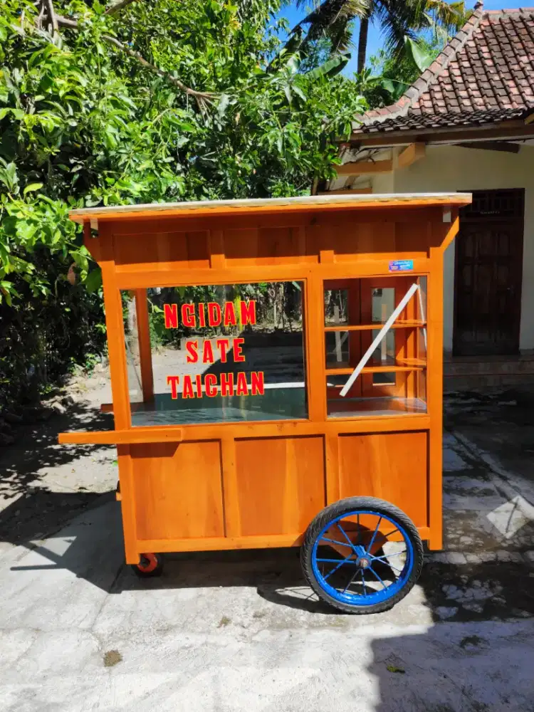 Gerobak Angkringan Bakso Mie Ayam PeceL Bubur Sate Martabak Ronde dlL