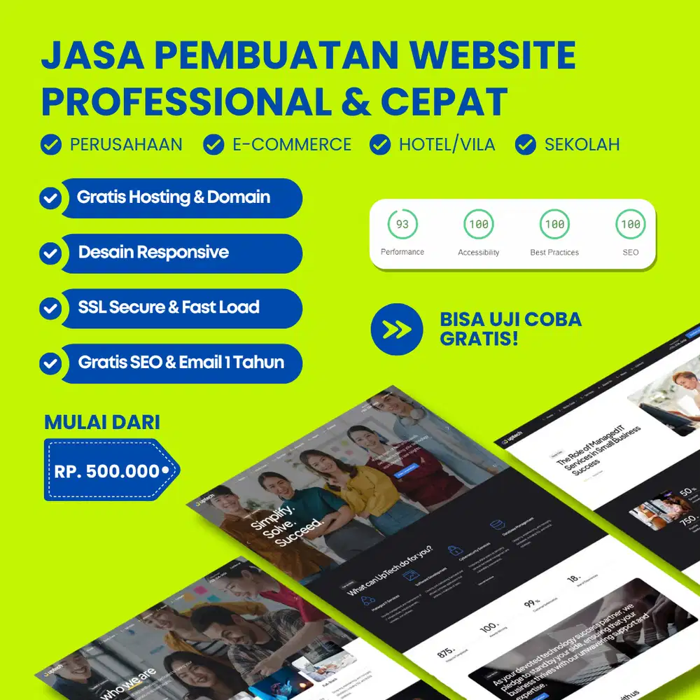 Jasa Pembuatan Website Company Profile Toko Online Booking & Aplikasi