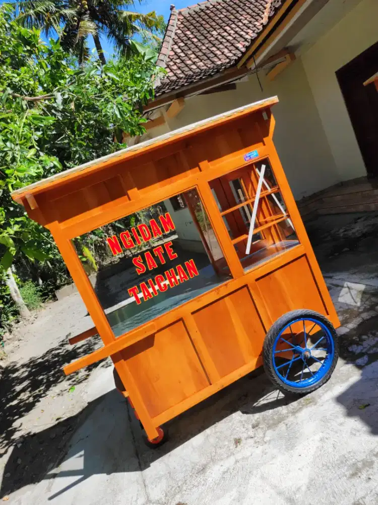 Gerobak Angkringan Bakso Mie Ayam PeceL Bubur Sate Martabak Ronde dlL