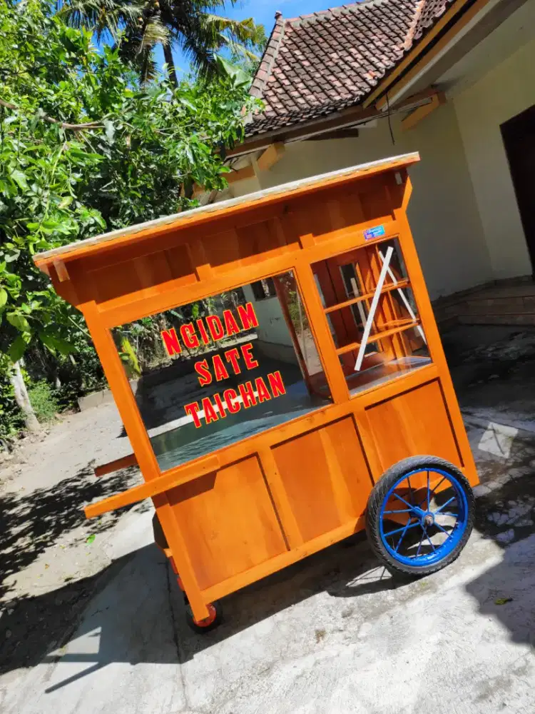 Gerobak Angkringan Bakso Mie Ayam PeceL Bubur Sate Martabak Ronde dlL