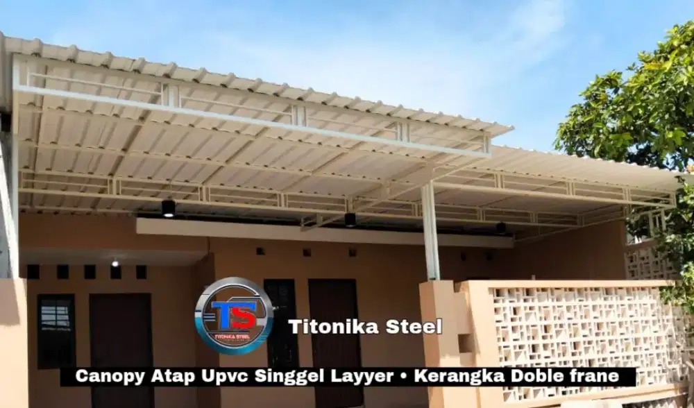 Kanopi Upvc Atap dingin tidak berisik