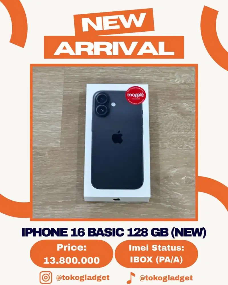 iPhone 16 Basic 128 Gb NEW SEGEL