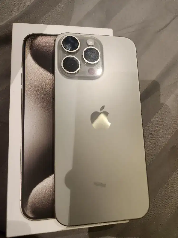 Dijual Iphone 15 Pro Max 256 GB , Natural Titanium ex IBOX