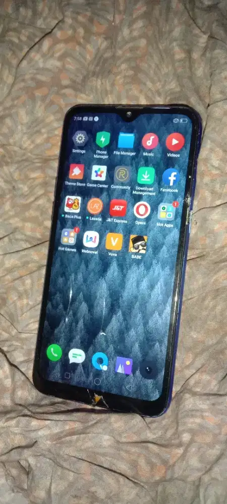 realme c2 ram 2/32 retak normal siap pake