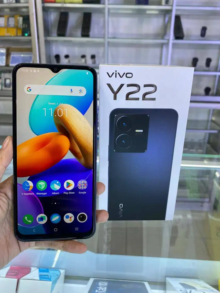 VIVO Y22 4/64GB  4 64 SECOND SEKEN BEKAS RAM 4 INTERNAL 64