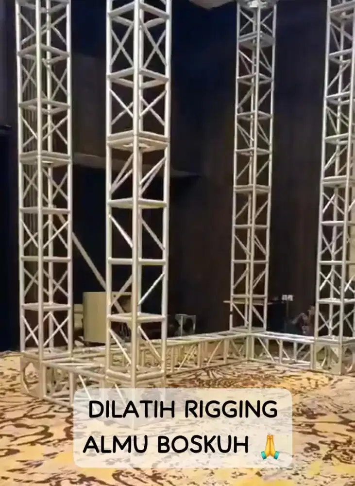 Lowongan tukang sound crew Lighting panggung Rigging usia 20-35