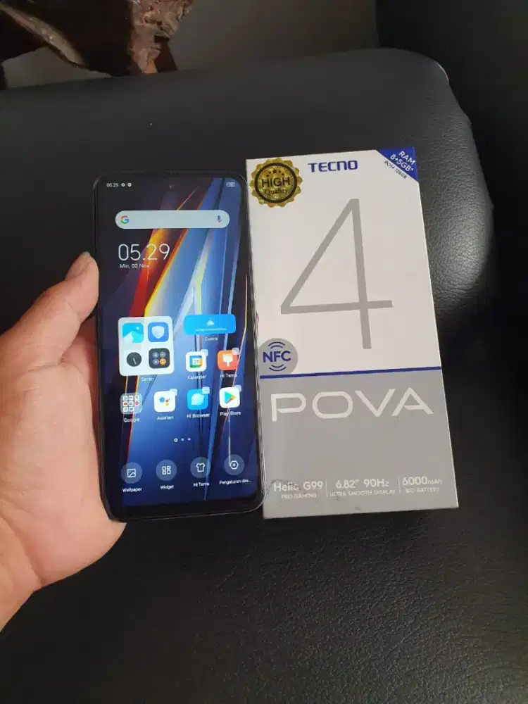 Jual hp tecno pova 4 fulset
