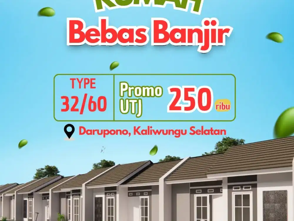 RUMAH SUBSIDI PROMO BEBAS BANJIR KALIWUNGU