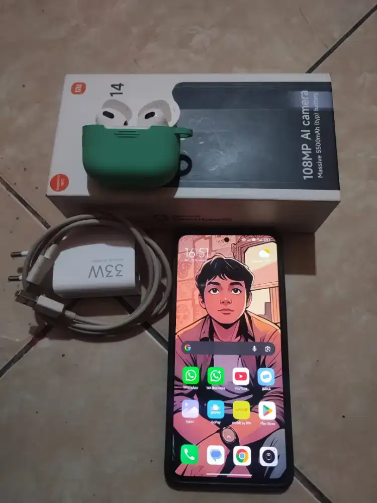 Jual Xiomi Note 14 Midnight Black 8Gb / 256 Gb