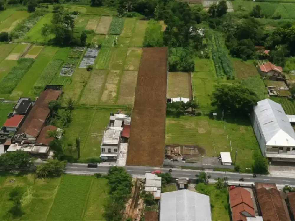 Tepi Jalan Akses Mudah, Tanah Jogja Di Pandowoharjo Palagan