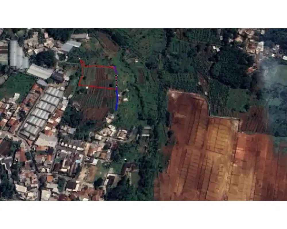 Dijual tanah SHM 2550 m2 lokasi strategis, view bagus