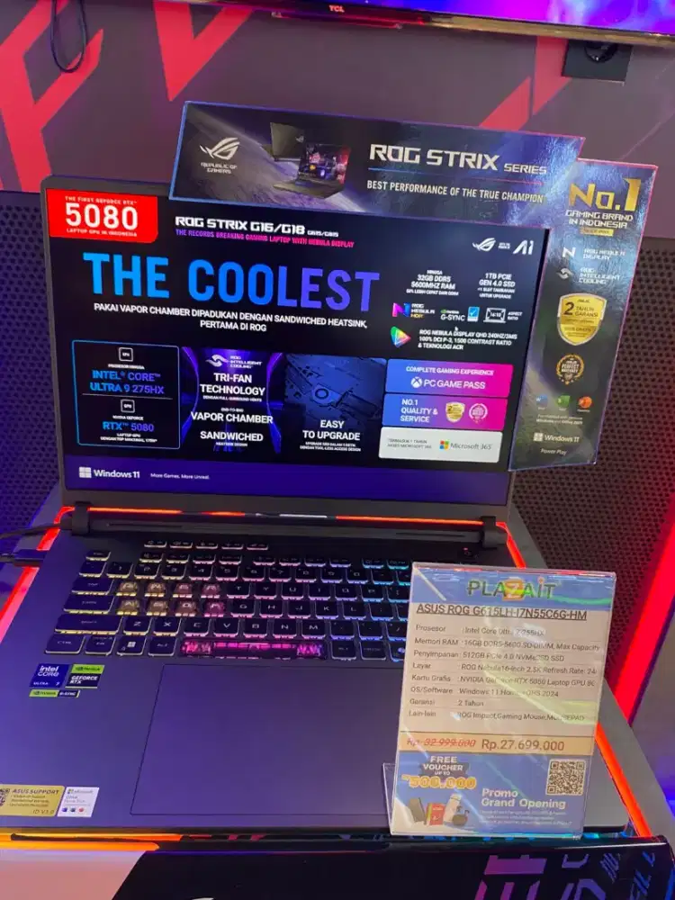 Kredit laptop Asus ROG modal ktp