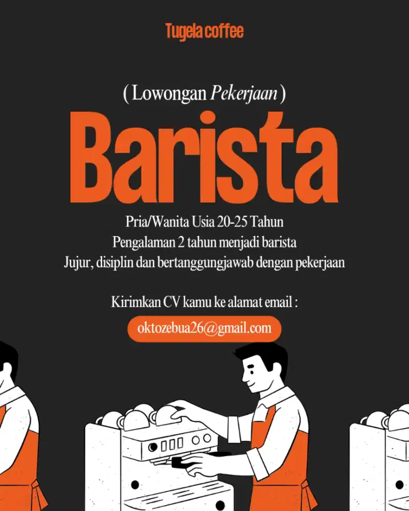 Lowongan pekerjaan Barista