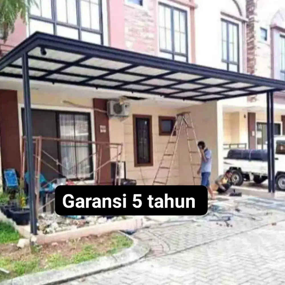 Kanopi minimalis modern termurah baja ringan dan besi