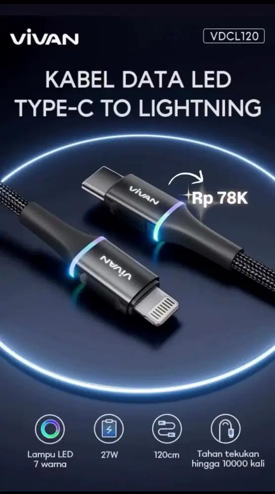 KABEL CHARGER VIVAN VDCL120