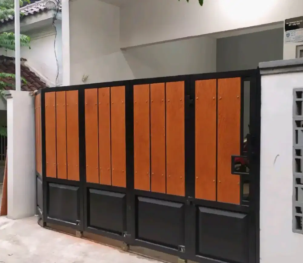 Pagar Minimalis GRC serat kayu